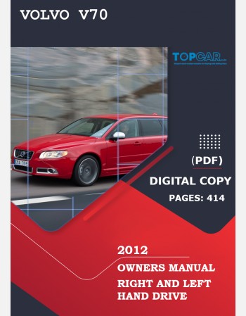 volvo v70 2012 owners manual rhd&lhd